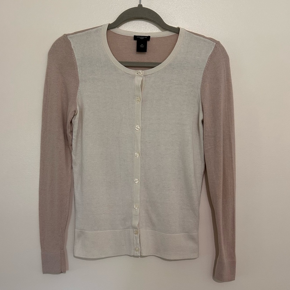 Ann Taylor Color-block Cardigan